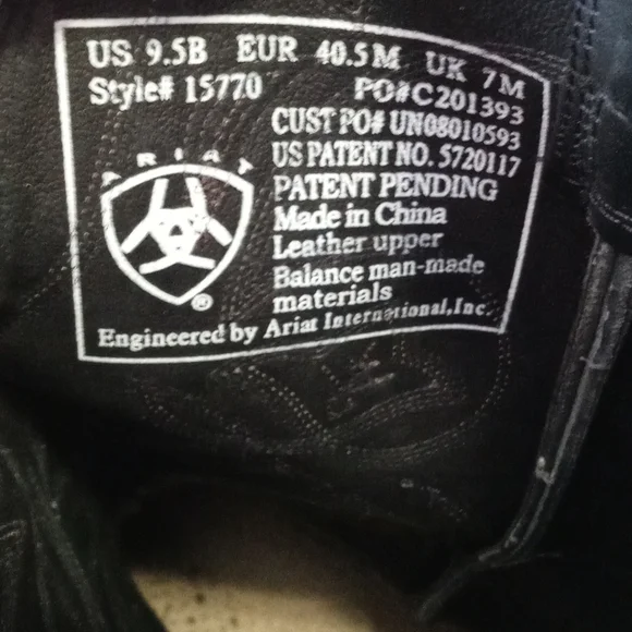 Ariat Western Round Toe Cowboy Boots Size 9.5 Men's - Picture 9 of 12